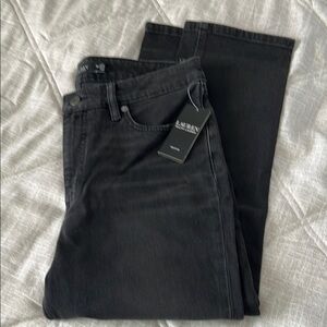 Ralph Lauren black jeans size 12P high rise straight ankle.